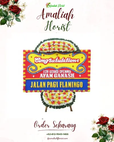 Bunga Papan Congratulation di Timbangan